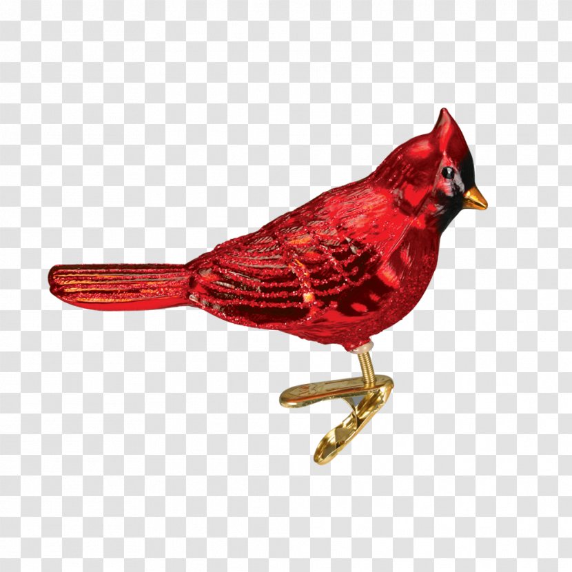 Bird Northern Cardinal Christmas Ornament Glass - Fauna - Pink Transparent PNG