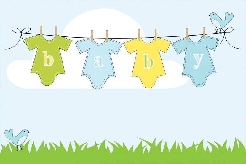 Gift Card Baby Shower Greeting Infant - Massage - Clothesline Cliparts Transparent PNG