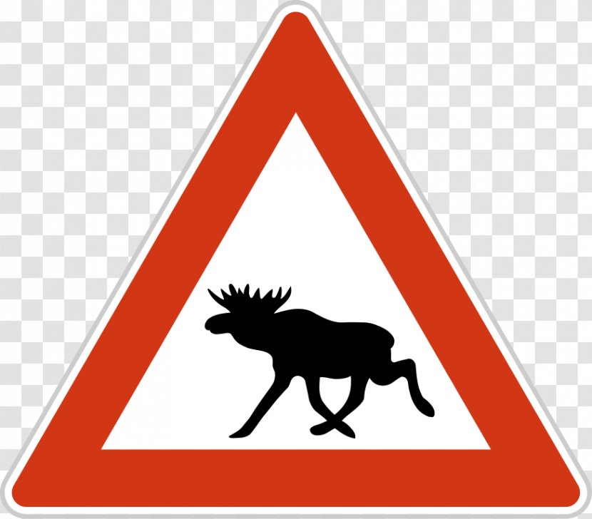 Traffic Sign Road Warning - Mammal Transparent PNG