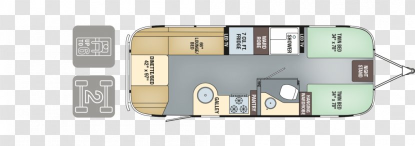 Airstream Campervans Buda Caravan - Trailer - Car Transparent PNG