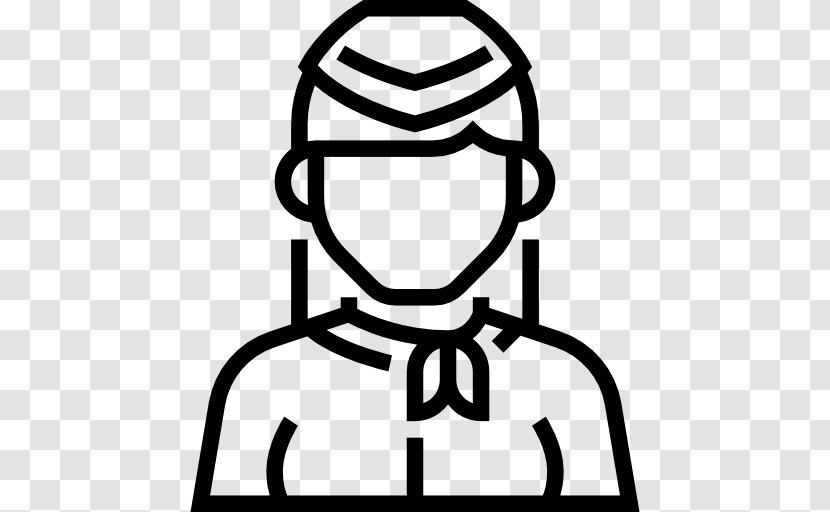 Waiter Clip Art - Black - Air Hostess Transparent PNG