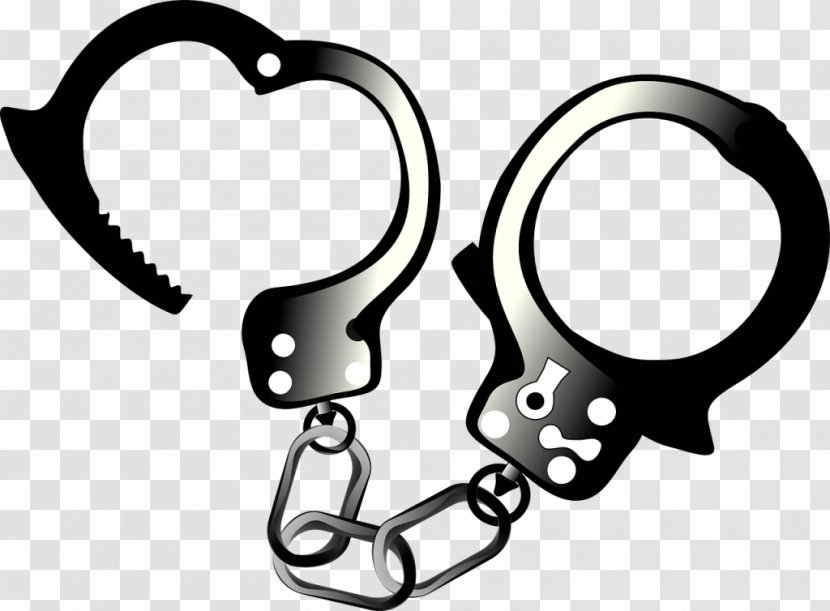 Handcuffs Police Officer Arrest Clip Art - Body Jewelry Transparent PNG