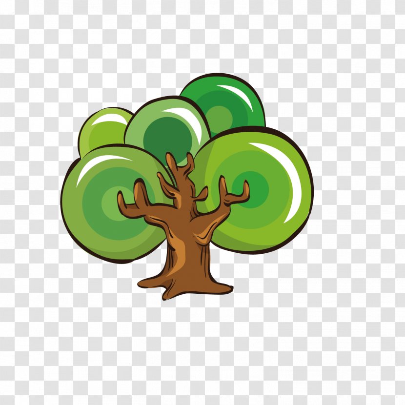 Tree Cartoon Illustration - Plant - Children With Trees Transparent PNG
