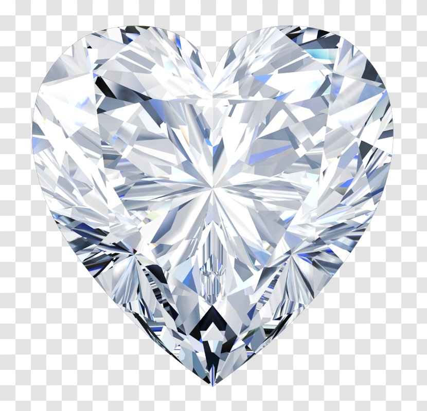 Diamond Cut Heart Engagement Ring Moissanite - Sapphire - Shape Transparent PNG