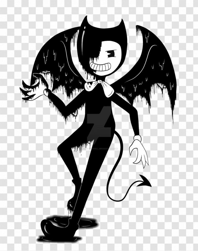 Bendy And The Ink Machine Fan Art Drawing - Cartoon - Supernatural Creature Transparent PNG