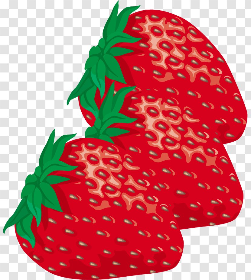 Orange Food Animation - Fragaria - Vector Red Strawberry Pull Material Effect Element Free Transparent PNG