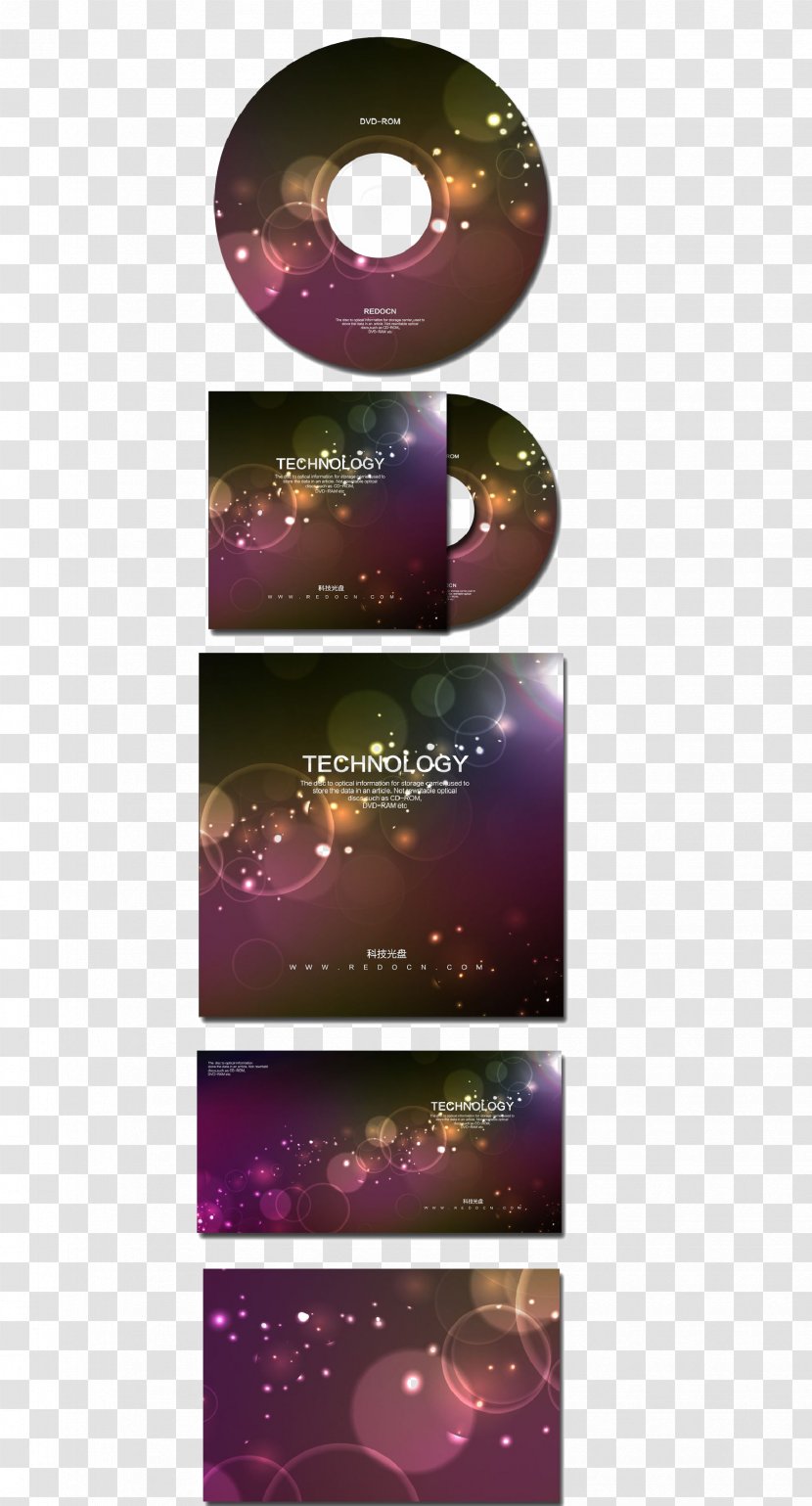 Template Compact Disc Optical Purple - Text - Free Buckle Creative CD Packaging Transparent PNG