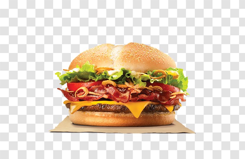 Whopper Cheeseburger Hamburger Chicken Sandwich Big King - Bacon Transparent PNG