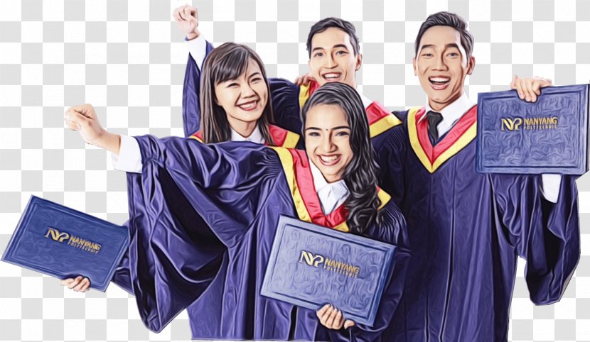 Graduation Ceremony Academic Dress Student University Higher Education - Gesture - Business School Transparent PNG
