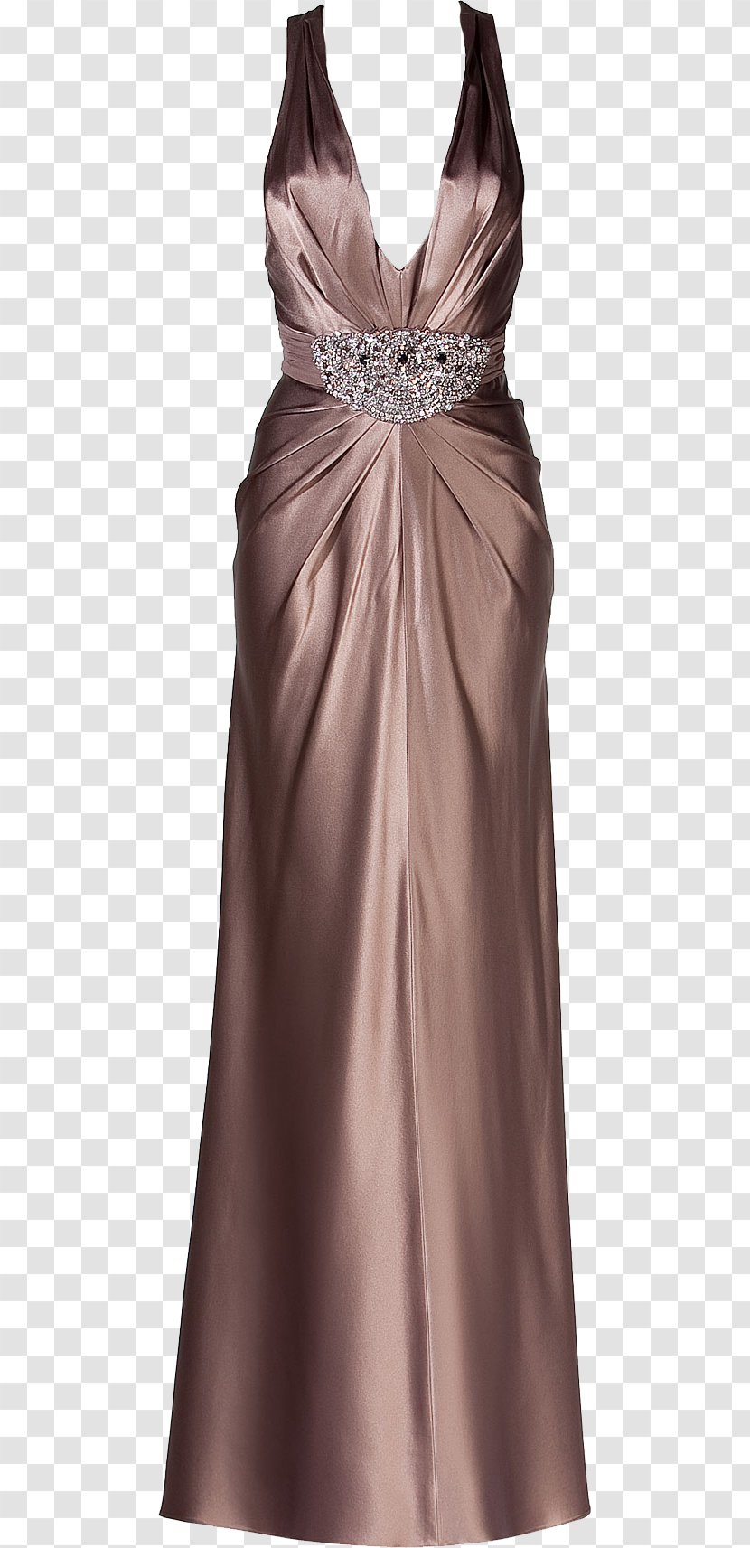 Evening Gown Dress Prom Neckline - Bridal Party Transparent PNG