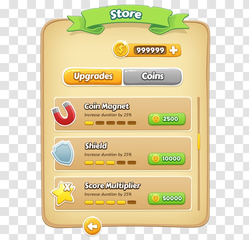 User Interface 2D Computer Graphics Game - 2d - Purchase Props Panel Transparent PNG
