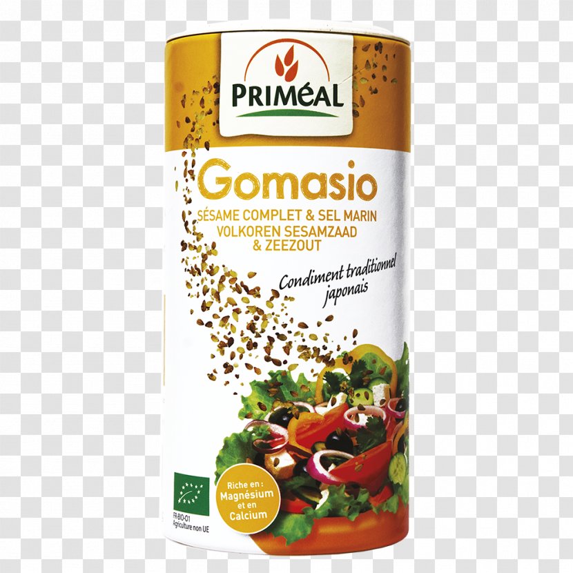 Gomashio Organic Food Salt Sesame Condiment - Sachet - Salvia Hispanica Transparent PNG