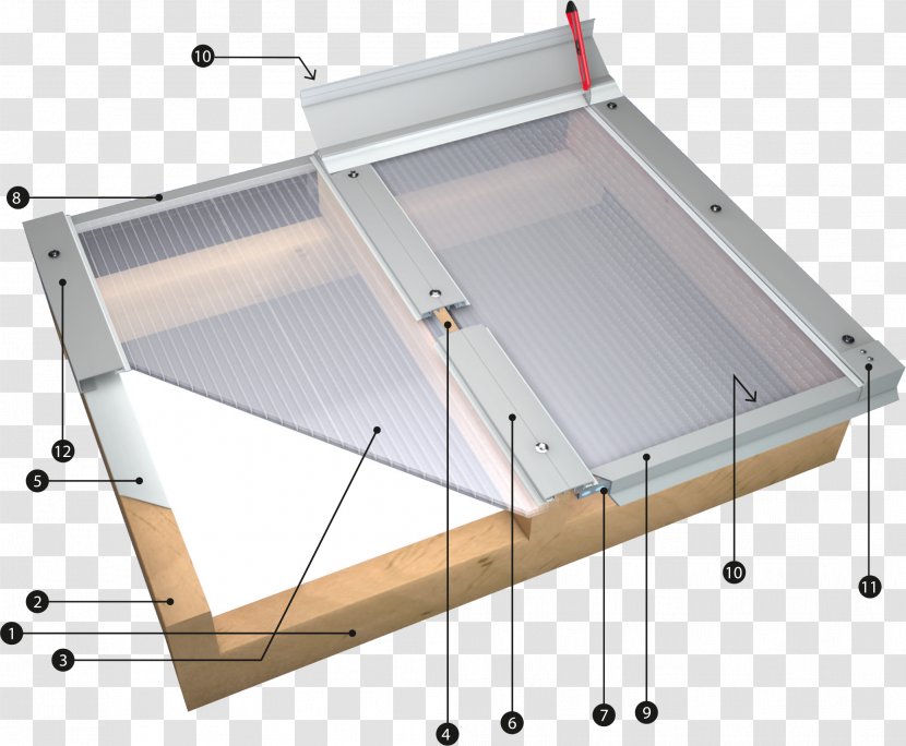 Lichtplatte Polycarbonate Roof Material - Steel Transparent PNG