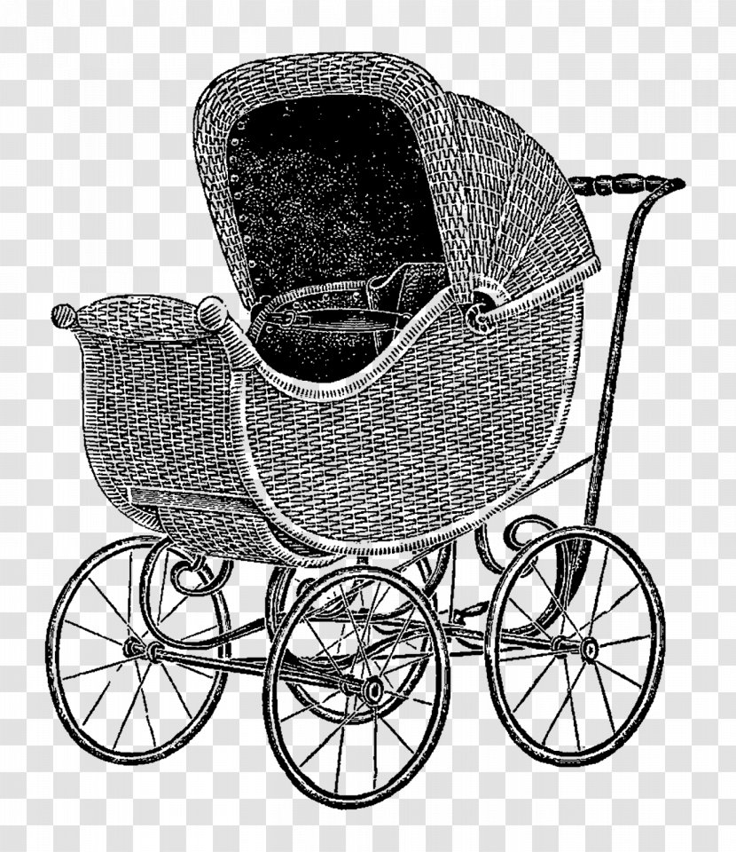 Baby Transport Vintage Infant Clip Art - Pram Transparent PNG