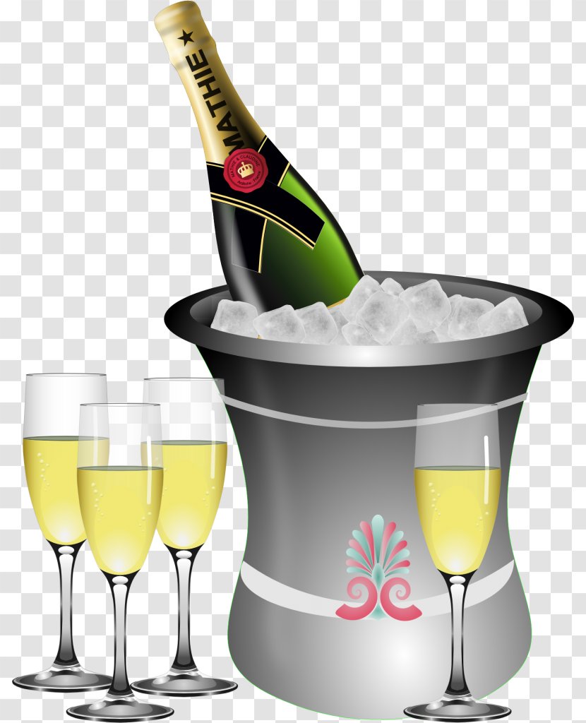 New Year's Day Eve Champagne Clip Art - Halloween - Cheers Transparent PNG
