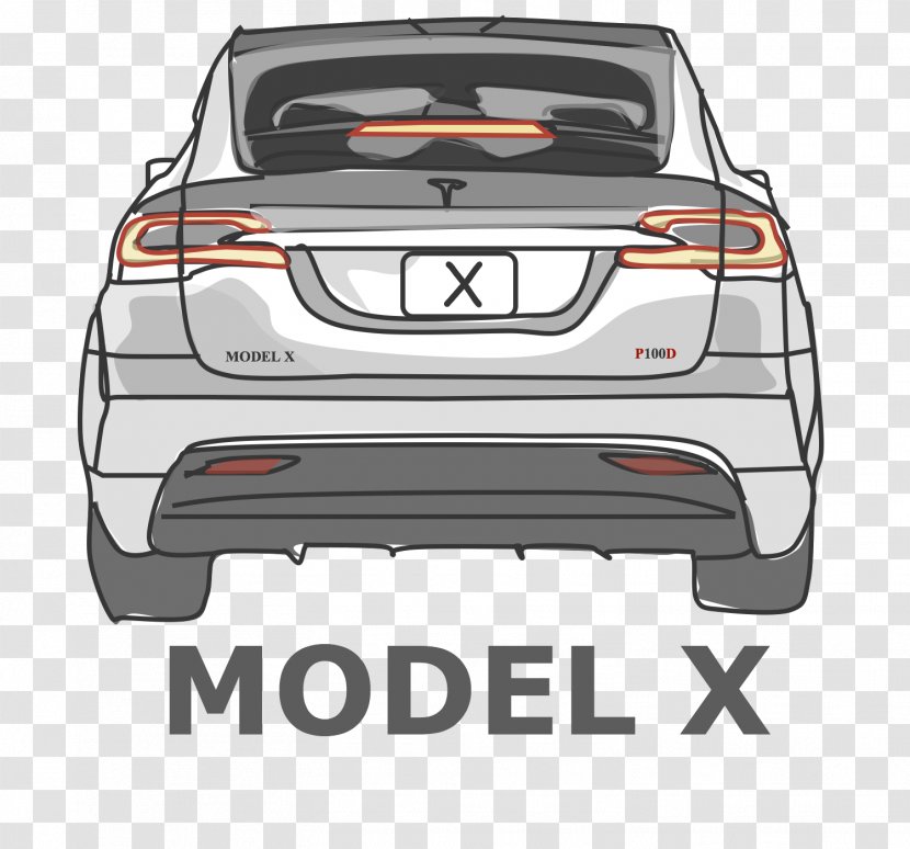 Car Door Tesla Roadster Model X S - Family Transparent PNG