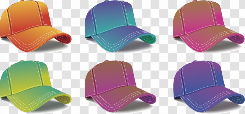 T-shirt Baseball Cap Clip Art - Color Vector Template, Transparent PNG