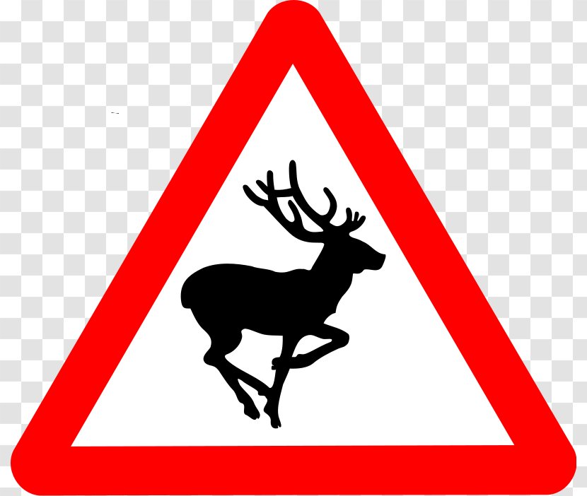 United Kingdom The Highway Code Deer Traffic Sign Road - Signs In - Cartoon Rattlesnake Transparent PNG