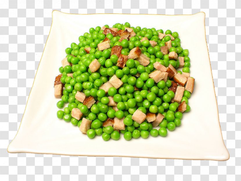 Snow Pea Sichuan Cuisine Leftovers Bean Stir Frying - Green Beans Fried Bacon Transparent PNG
