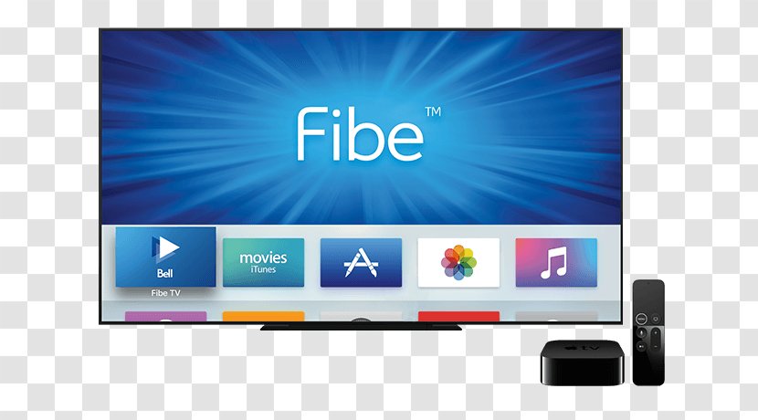 Bell TV Mac Book Pro Satellite Television Fibe - Flat Panel Display - Apple Tv 4k Transparent PNG