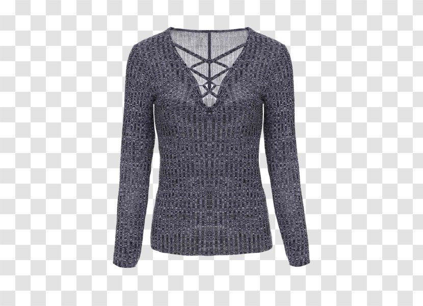Long-sleeved T-shirt Sweater Bell Sleeve - Woman - Trend Of Women Transparent PNG
