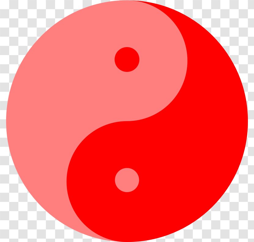Red Yin And Yang Clip Art - Sphere Transparent PNG