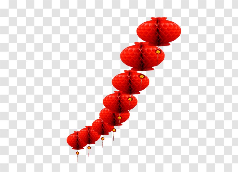 Lantern Festival New Year - Strawberry - Year's Day Chinese Red String Transparent PNG