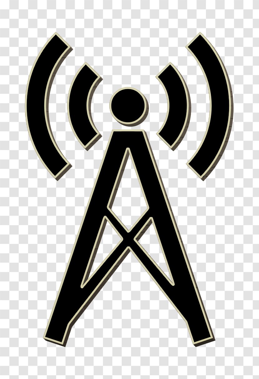 Communication Icon Network Tower - Emblem Symbol Transparent PNG