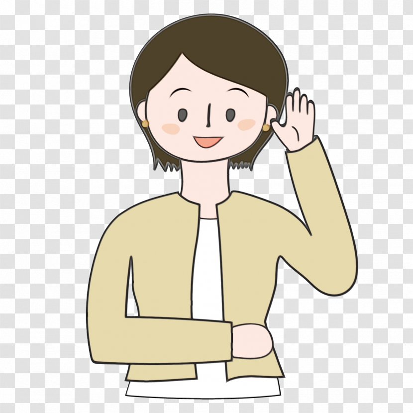 Human Behavior Thumb Illustration Woman - Standing - Gesture Transparent PNG