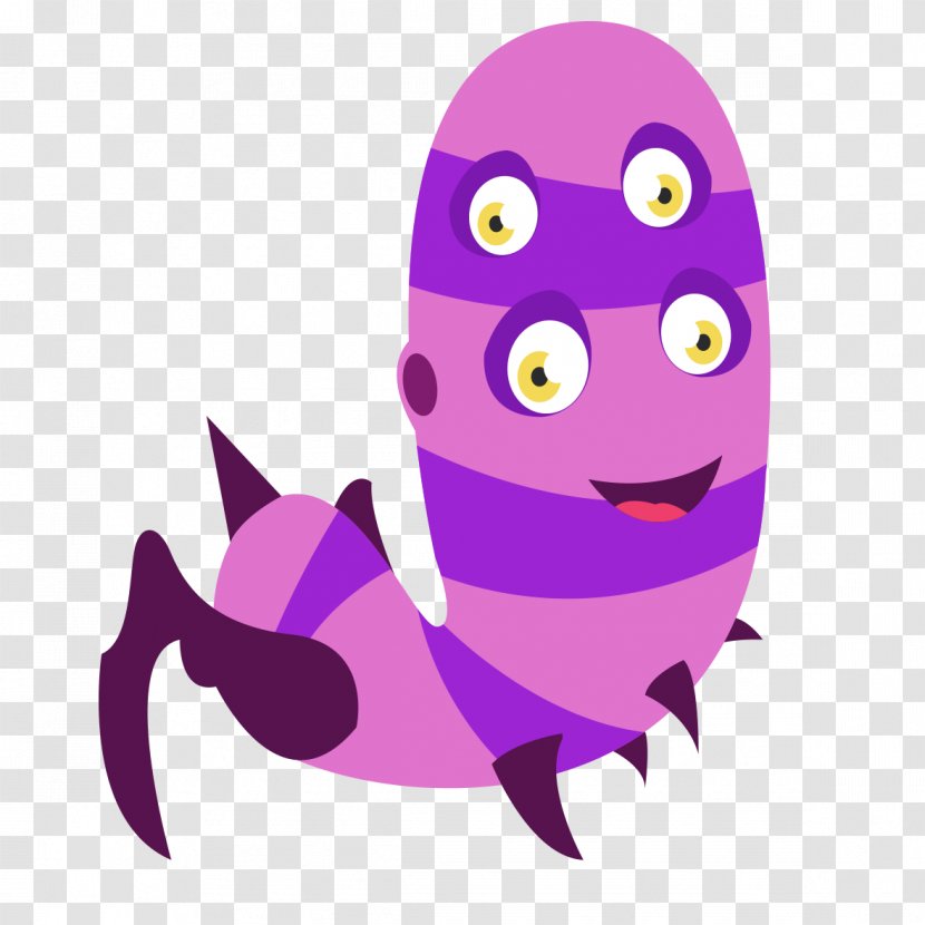 Monster Clip Art - Cartoon - Funny Purple Transparent PNG