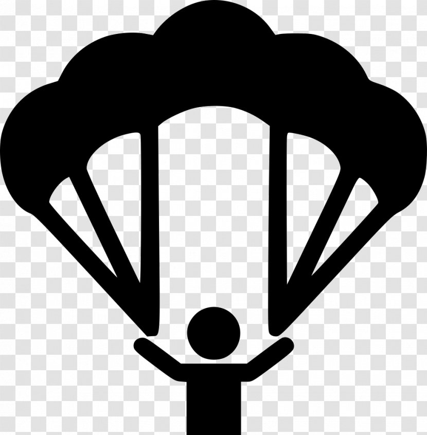 Paragliding Parachute Clip Art - Silhouette Transparent PNG