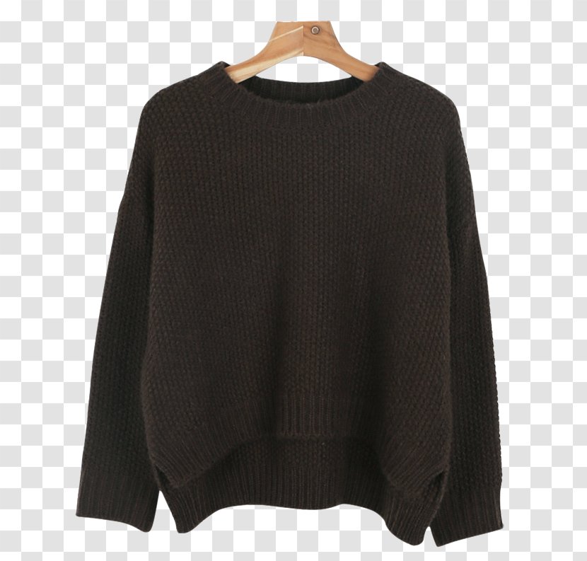 Sleeve Neck Wool - Cable Knit Transparent PNG