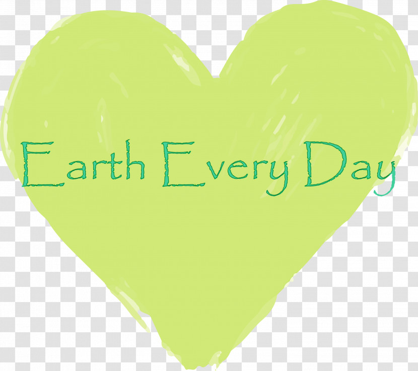 Green Heart Meter Font Banner Transparent PNG