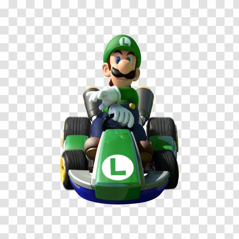 Luigi Mario Kart 8 Super DS - Vehicle Transparent PNG