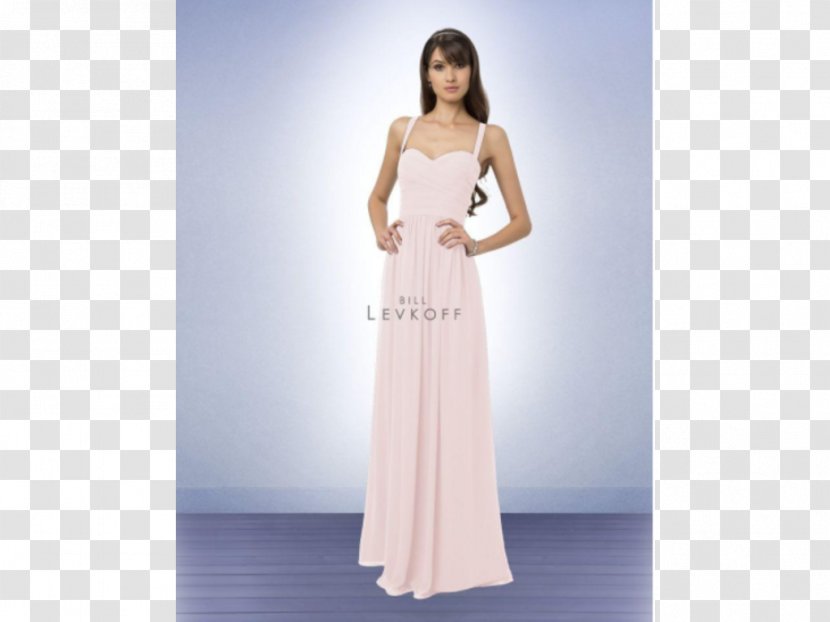 Wedding Dress Bridesmaid - Silhouette - Pink Transparent PNG