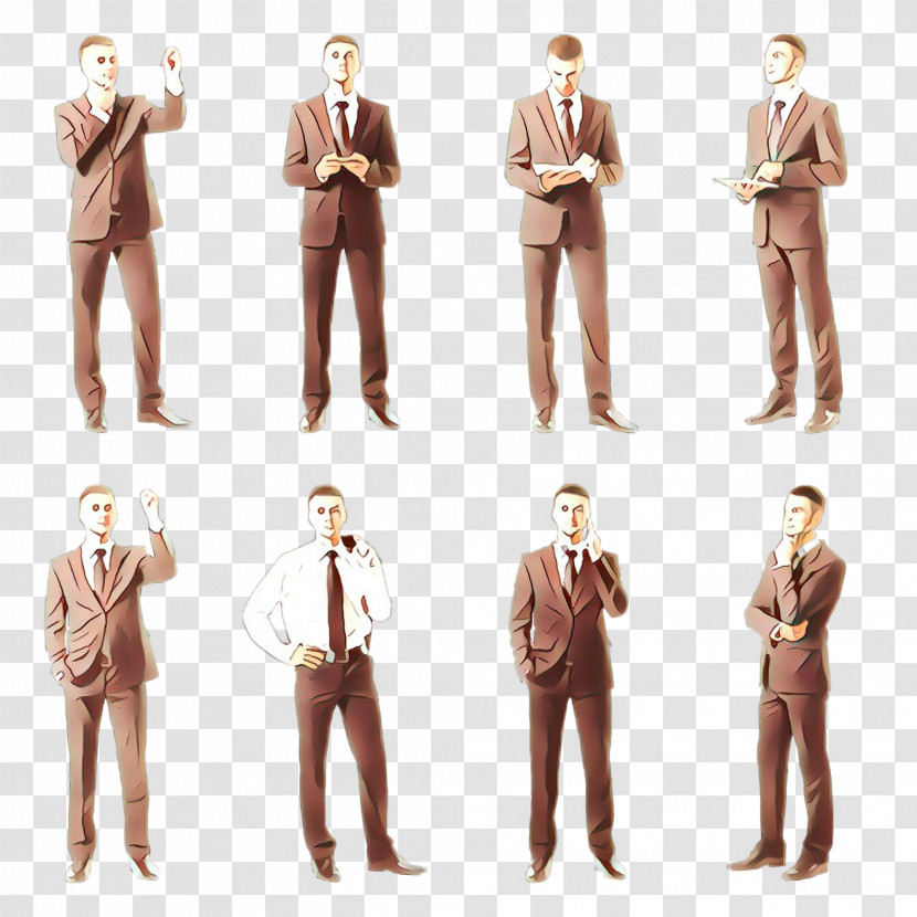 Standing Gentleman Suit Formal Wear Outerwear Transparent PNG