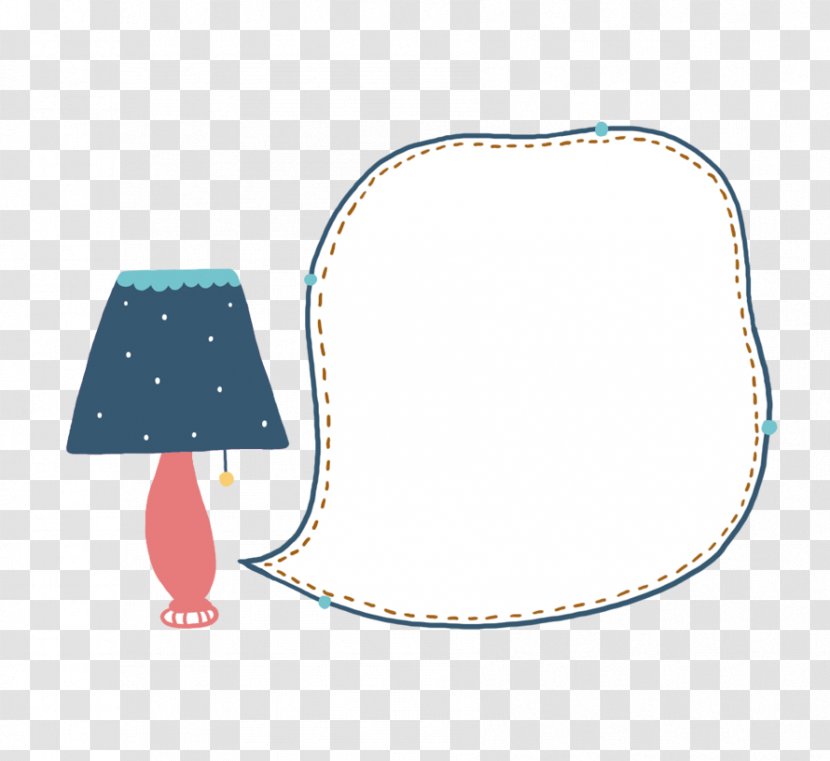 Speech Balloon Cartoon Illustration - Hand-painted Lamp Transparent PNG