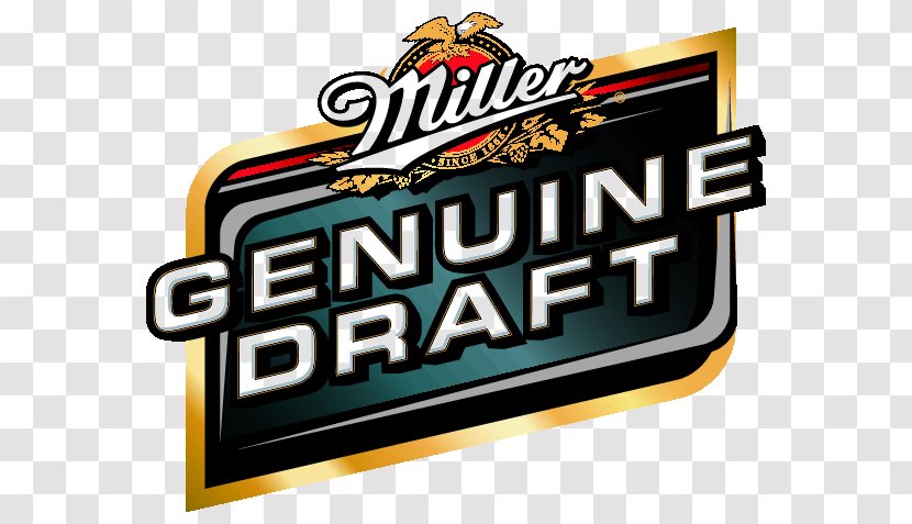 Draught Beer Miller Brewing Company United States Genuine Draft Transparent PNG