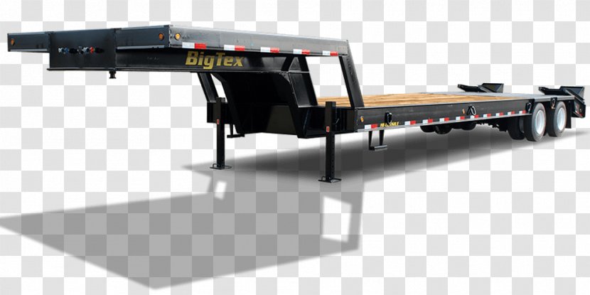 Big Tex Trailers Heavy Machinery Lowboy Pintle - Machine - Equipment Transport System Transparent PNG