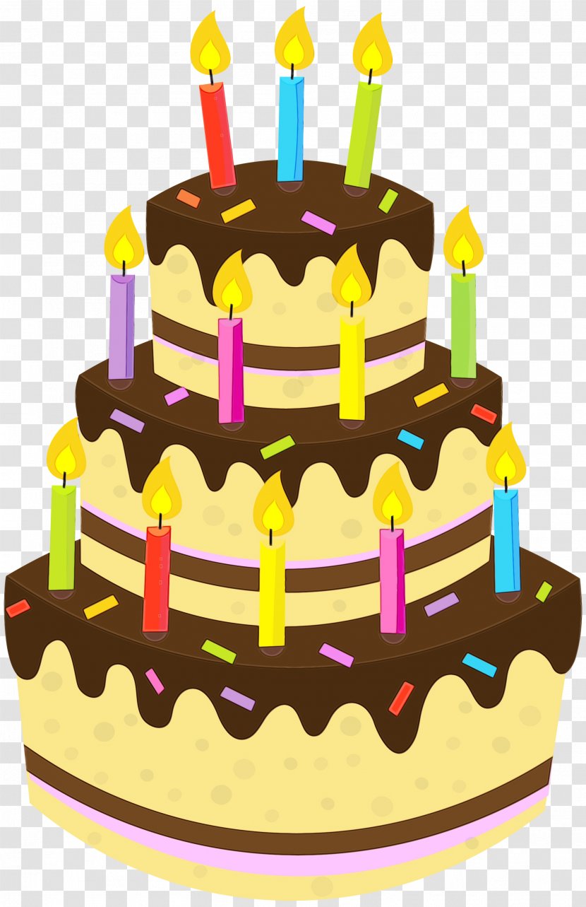 Chocolate Cake Birthday - Sugar Paste - Party Transparent PNG