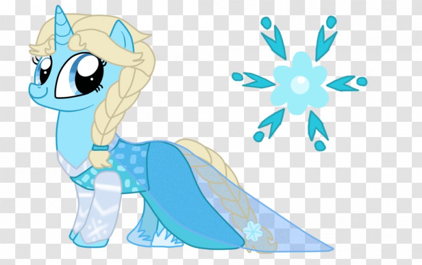 Pony Elsa Anna Disney Princess Horse - Mythical Creature Transparent PNG
