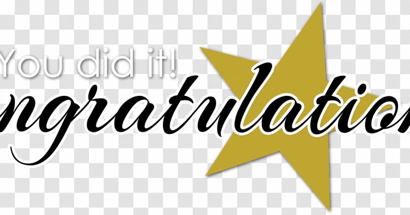 Clip Art - Yellow - Congrats Transparent PNG