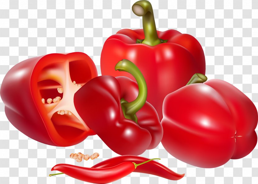 Bell Pepper Capsicum Chinense Vegetable Food Chili - Nightshade Family Transparent PNG