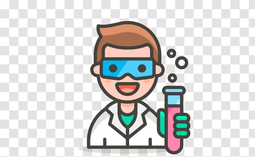 Scientist Science Clip Art - Smile - Man Emoji Transparent PNG