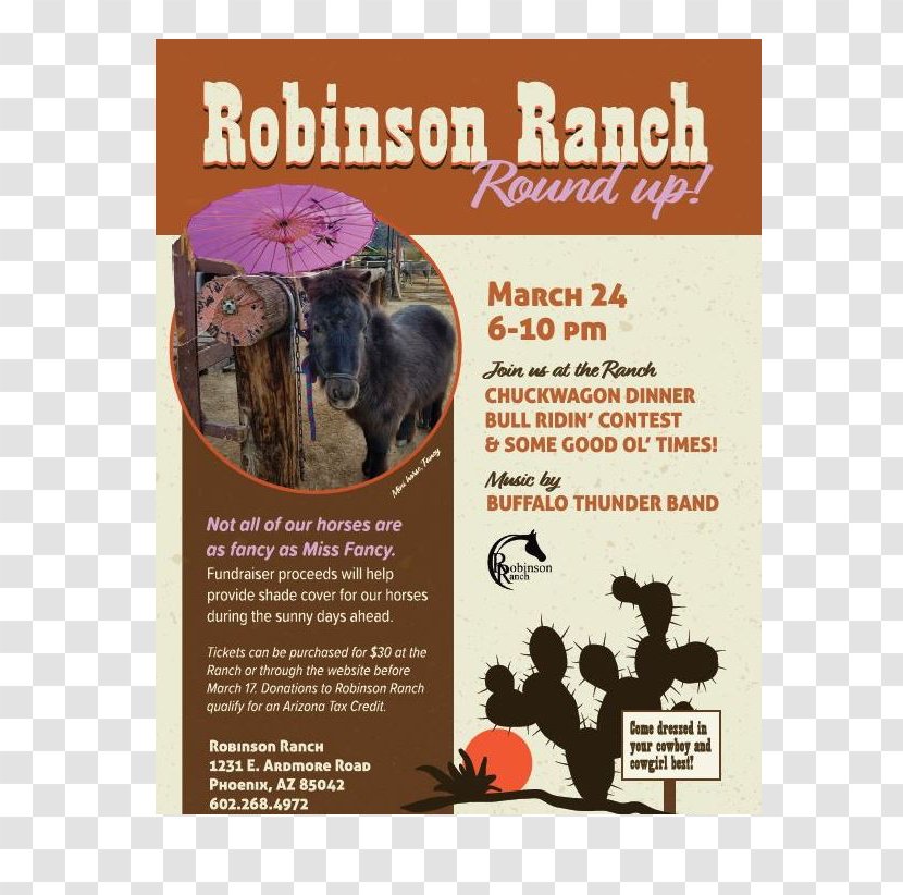 Robinson Ranch Muster Cowboy Advertising - Concert Flyer Transparent PNG