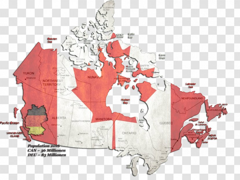 Provinces And Territories Of Canada Blank Map World Manitoba - Idea Transparent PNG