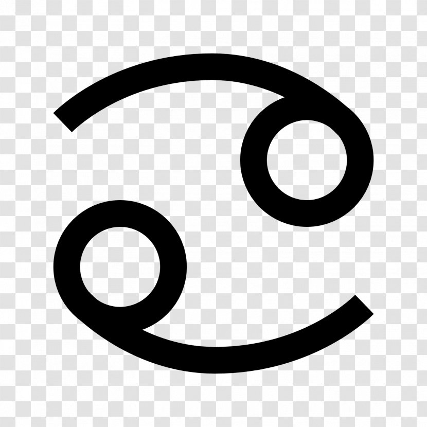 Cancer Symbol Astrological Sign Clip Art - Smile - Half Moon Transparent PNG