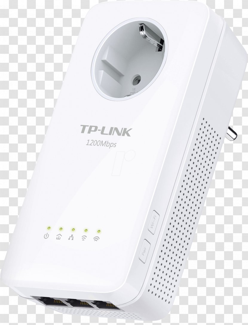Adapter TP-Link Wireless Router Access Points Power-line Communication - Powerline - Repeater Transparent PNG
