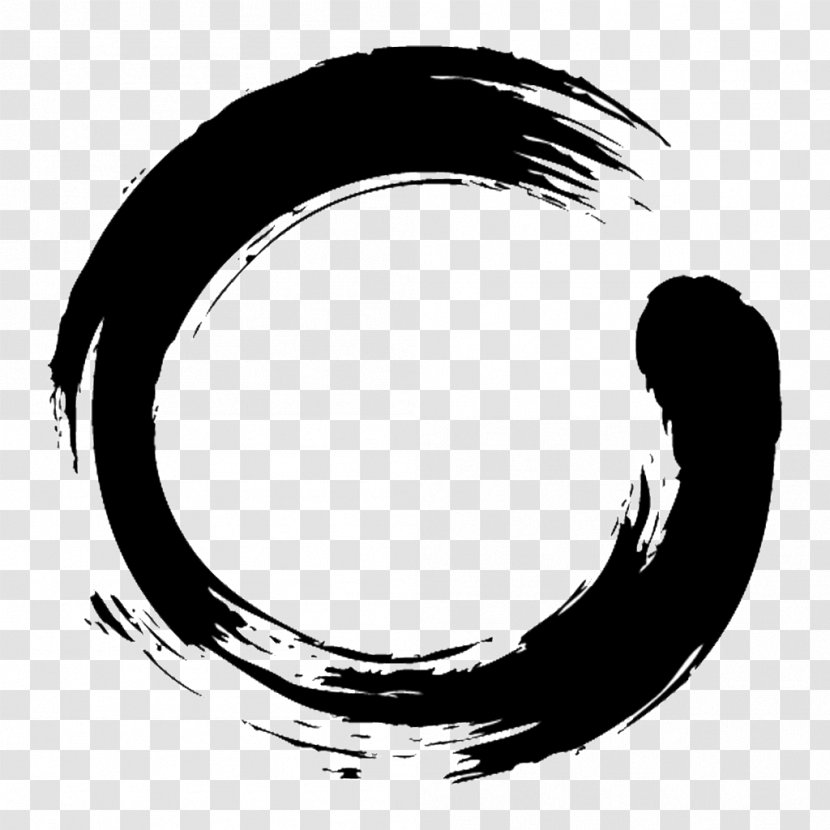 Zen Circle Drawing Symbol Image - Crescent Transparent PNG