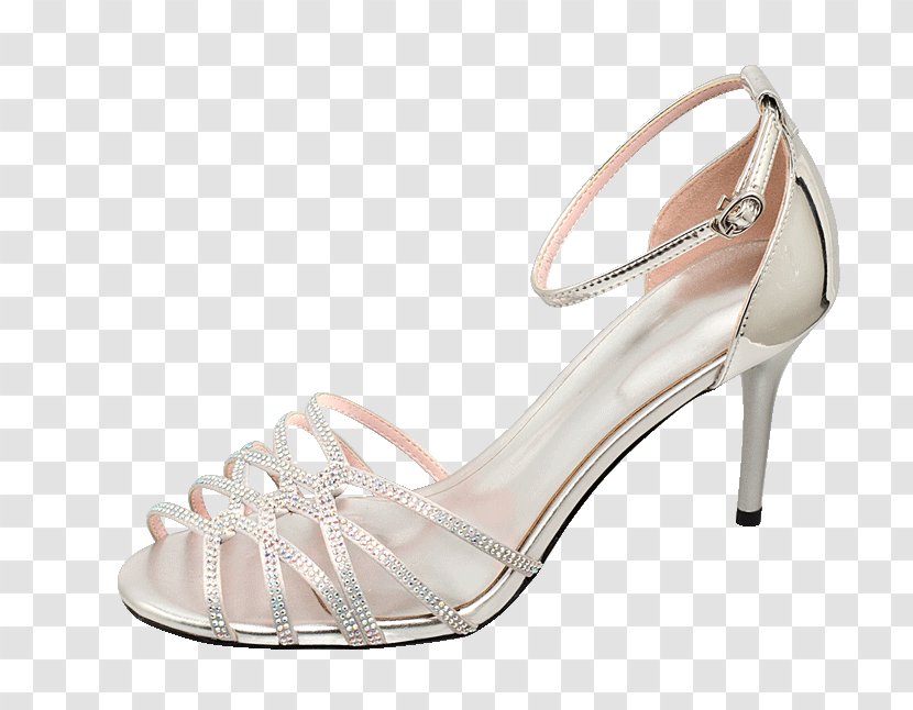 Sandal Jelly Shoes Flip-flops - White - Dazzling Diamond Sandals Transparent PNG